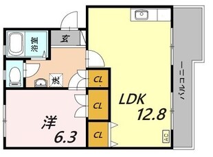 西鈴蘭台駅 徒歩16分 1階の物件間取画像